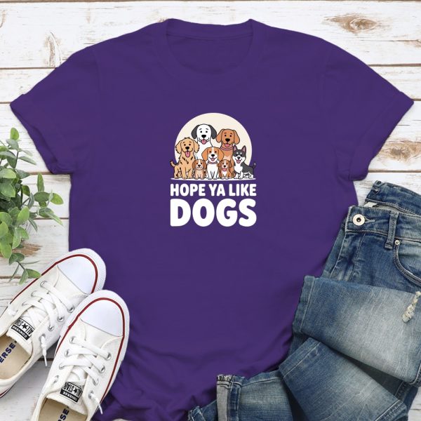 Hope Ya Like Dogs Standard Tee Purple