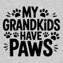 My Grandkids Have Paws Standard Tee Heather Grey