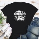 My Grandkids Have Paws Standard Tee Black