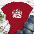 My Grandkids Have Paws Standard Tee Red