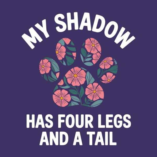 My Shadow Has Four Legs And A Tail Standard Tee Purple - Image 2