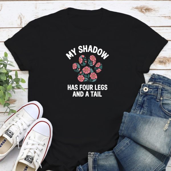 My Shadow Has Four Legs And A Tail Standard Tee Black