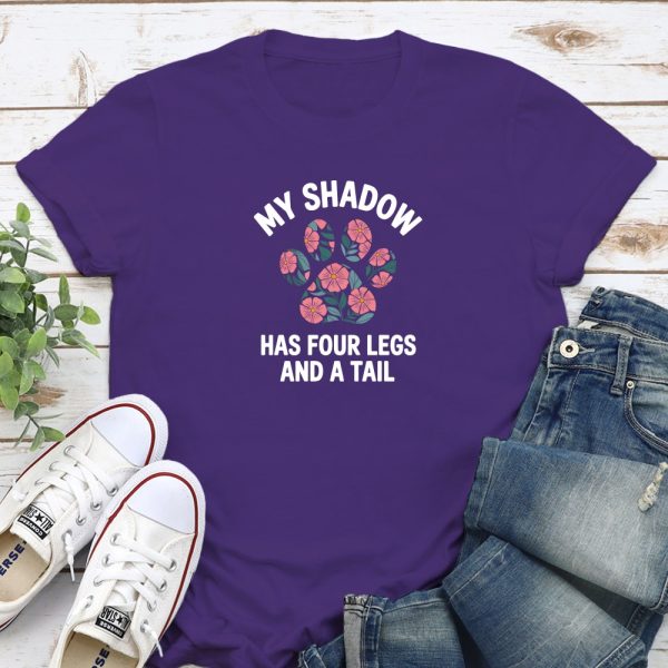 My Shadow Has Four Legs And A Tail Standard Tee Purple